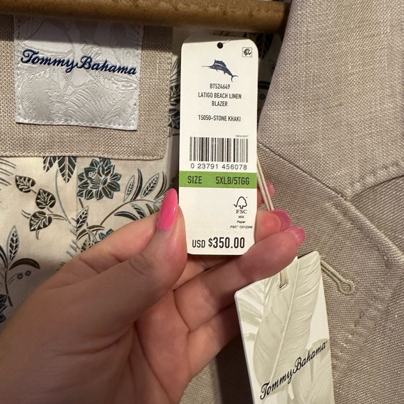 NWT Tommy Bahama Linen jacket 
5XLT - Picture 5 of 10